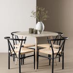 Matgrupp Venture Home Plaza Ø100 med 4 st Alfons Stolar