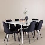 Matgrupp Venture Home Silar 180 med 6 st Night Stolar