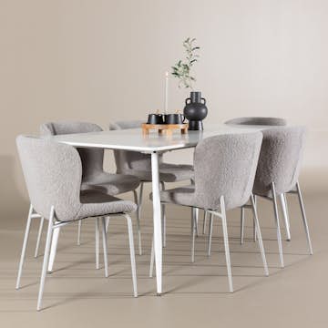 Matgrupp Venture Home Silar 180 med 6 st Modesto Stolar