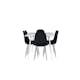 Matgrupp Venture Home Silar 180 med 6 st Polar Stolar Sammet