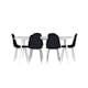 Matgrupp Venture Home Silar 180 med 6 st Polar Stolar Sammet