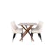 Matgrupp Venture Home Piazza 180 med 6 st Leone Stolar