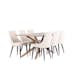 Matgrupp Venture Home Piazza 180 med 6 st Leone Stolar
