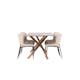 Matgrupp Venture Home Piazza 180 med 6 st Modesto Stolar Boucle