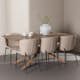Matgrupp Venture Home Piazza 180 med 6 st Modesto Stolar Boucle