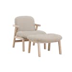 Fåtölj Venture Home Rile med Fotpall