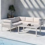 Loungegrupp Venture Home Copacabana Soffbord 45x120x70 med 3+2 Soffmoduler