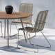Trädgårdsmatgrupp Venture Home San Vito Matbord Beige med 4 st Bois Trädgårdsstolar Beige