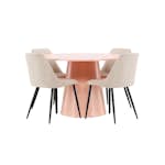 Matgrupp Venture Home Lanzo Ø120 cm med 4st Night Matstolar