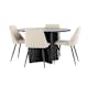 Matgrupp Venture Home Strada Ø120 cm med 4st Night Matstolar