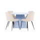 Matgrupp Venture Home Bootcut Ø110 cm med 4st Night Matstolar