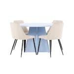 Matgrupp Venture Home Bootcut Ø110 cm med 4st Night Matstolar