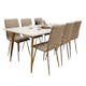 Matgrupp Venture Home Pobbie med 6 Walerina Stolar