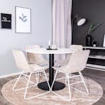 Matgrupp Venture Home Roxanna med 4 Cornelia Stolar