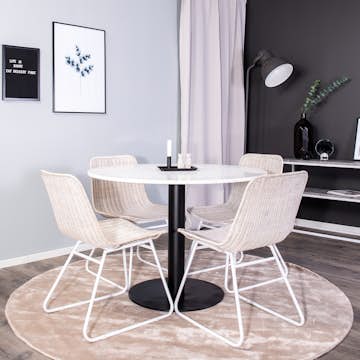 Matgrupp Venture Home Roxanna med 4 Cornelia Stolar