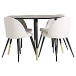 Matgrupp Venture Home Disa med 4 Valentina Stolar Manchester