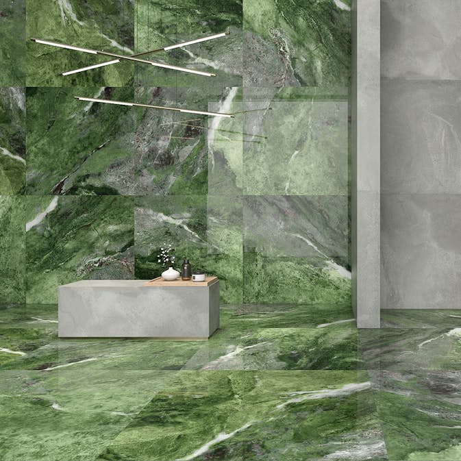 Klinker Tenfors Amazona Jade Marmor Blank 60x120 cm