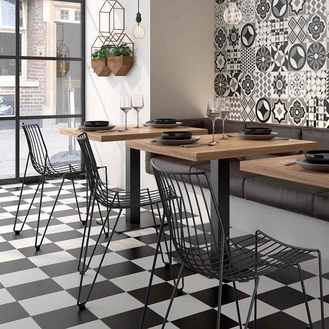 Klinker Tenfors Mugat Svart Matt 22x22 cm