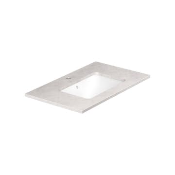 Bänkskiva Gustavsberg Ducentic 80 cm i Natursten med Underlimmat Tvättställ