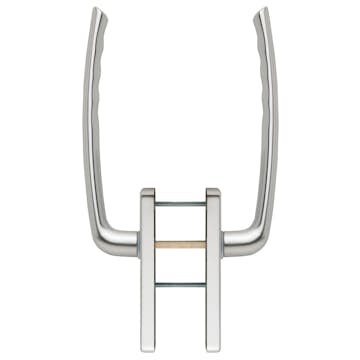 Skjutdörrshandtag HOPPE Tokyo F1 Alu Silver Handtag Båda Sidor