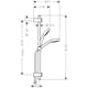 Duschset Hansgrohe MySelect S 110 Vario 65 cm