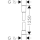 Duschslang Hansgrohe Isiflex 1250 mm