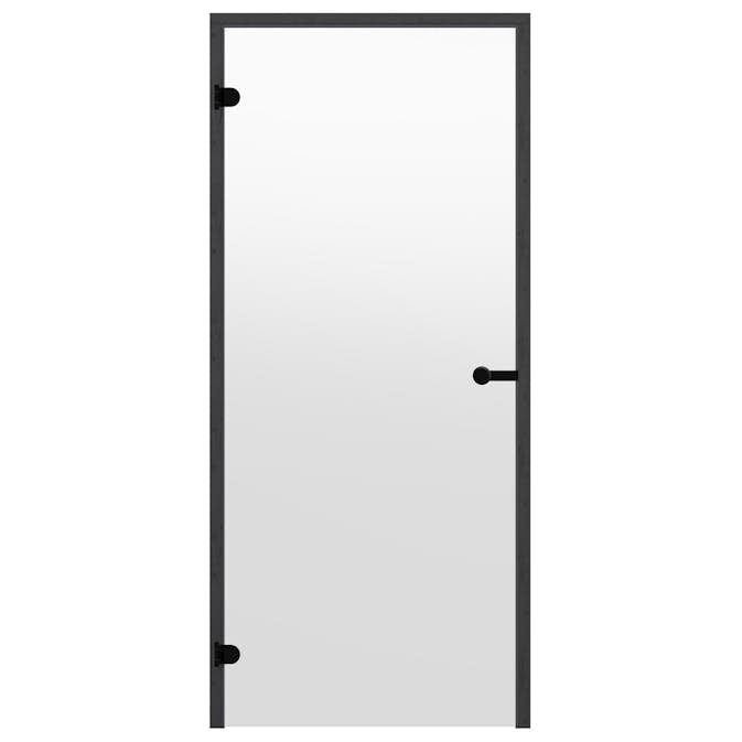 Glasdörr Harvia Black Line Klar 7x19