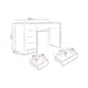 Sminkbord Scandinavian Choice Novaj med Förvaring 120cm