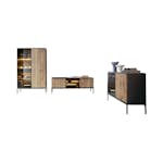 Möbelset Scandinavian Choice Klinkerville till Vardagsrum, TV-Bänk, Vitrinskåp & Sideboard