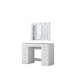 Sminkbord Scandinavian Choice Ramender Komplett med Sminkspegel, förvaring & Bordsskiva i Glas 120cm