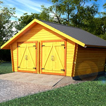 Timmerlada LP Garden R25 Glesa Väggar 25 m2