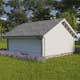 Timmerlada LP Garden S20 Fasta Väggar Timmergarage 20 m2