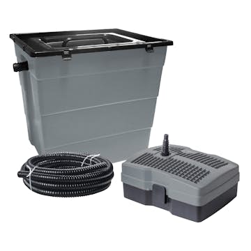 Gravitationsfilter Heissner Set 6000 med Pump