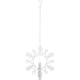 Inomhusdekoration Star Trading Hanging Snowflake med Flamme