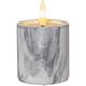 Blockljus Star Trading Flamme Cement Votive Marble 2 st