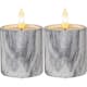 Blockljus Star Trading Flamme Cement Votive Marble 2 st