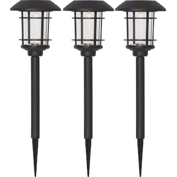 Solcells-pollare Star Trading Fride Twilight 3-pack