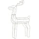 Dekorationsbelysning Star Trading Tuby Deer 100 cm