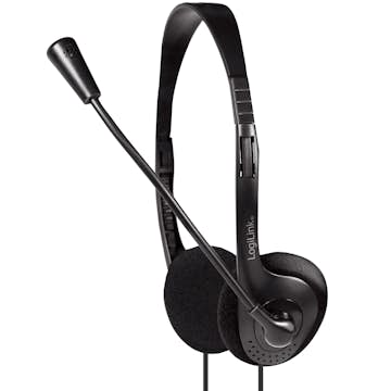 PC-headset LogiLink Stereo Med Mikrofon 1x3,5mm-kontakt