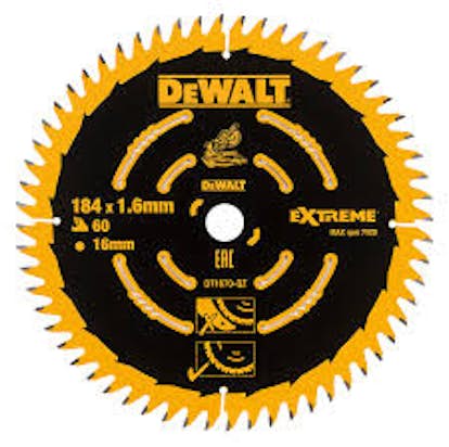 Cirkelsågklinga DeWalt DT1670 184X16X60T