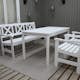 Utebord Baltic Garden Europe Vit