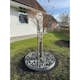 Rabattkant Skotte Garden Trädring Corten Hög 16cm ⌀65 cm Gräskant Silver Zinkplåt