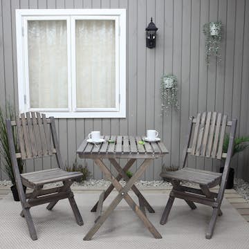 Caféset Baltic Garden Wilma Bord med 2 Visby Stolar