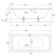 Inbyggnadsbadkar Gustavsberg 1800 Duo