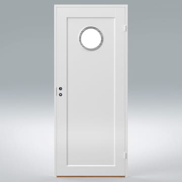 Innerdörr Br. Johansson Contur Aluring Runt Frostat Glas