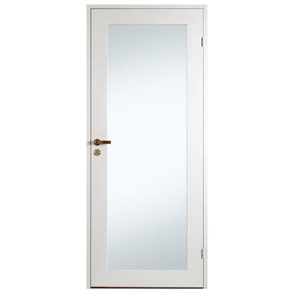 Innerdörr Diplomat Contur Vit Klarglas Helglas