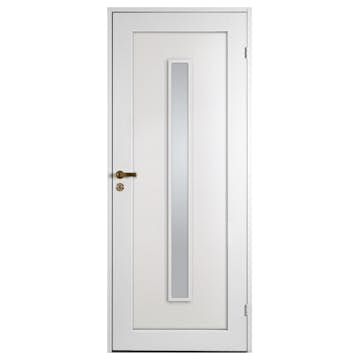 Innerdörr Sveadörren Contur Vit Långt Klarglas