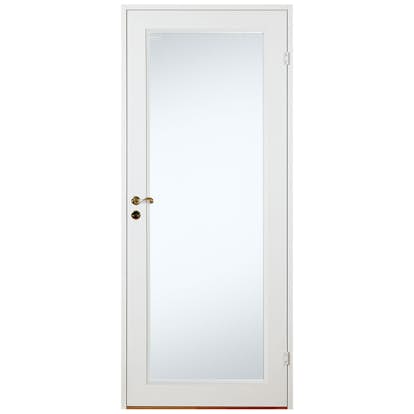 Innerdörr Diplomat Lättdörr Vit Slät Klarglas Helglas