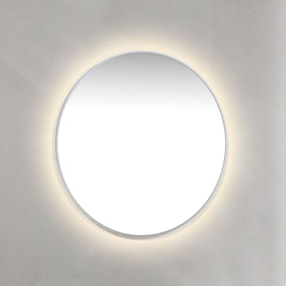 Spegel Macro Design Crown Ambilight Rund Med Ram