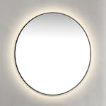 Spegel Macro Design Crown Ambilight Rund Med Ram